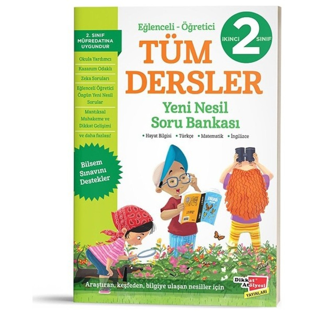 Dikkat Atölyesi Yayınları Tüm Dersler 2. Sınıf Yeni Nesil Soru Bankası Tüm Dersler Fiyatı