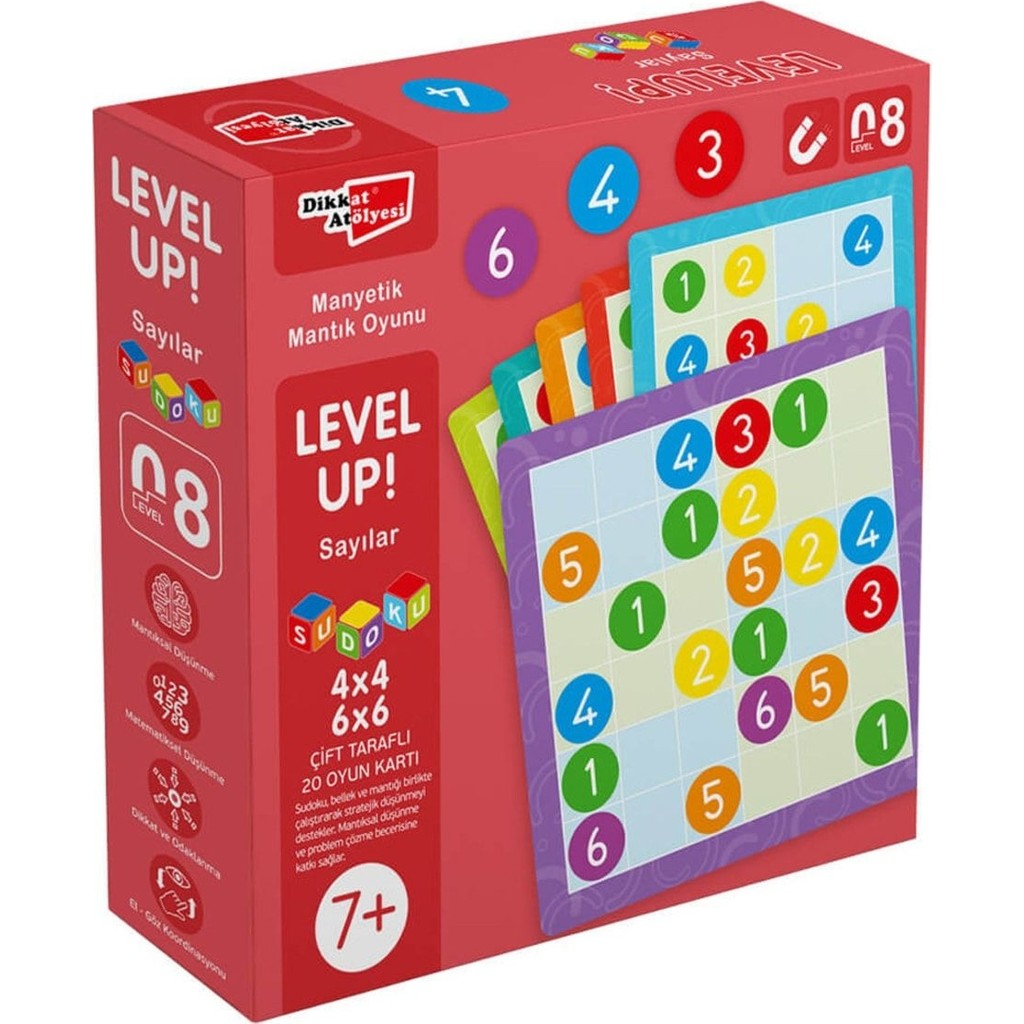 Dikkat Atölyesi Yayınları Yayınları Level Up! 8 - Sayılar Sudoku Eğitici İçerik ile Strateji ve Zeka Geliştirici Oyun Eğitici Oyuncak Fiyatı
