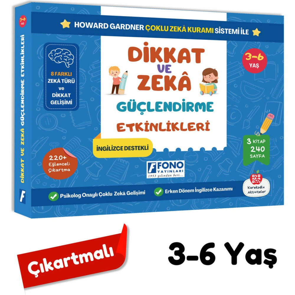 Dikkat ve Zeka Güçlendirme Etkinlikleri Seti Diğer Fiyatı