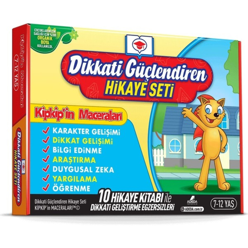 Dikkati Güçlendiren Hikaye Seti - Kip Kip'in Maceraları Kutulu Set- Leyla Uğur Karaca Zihinsel Gelişim Kitapları Fiyatı