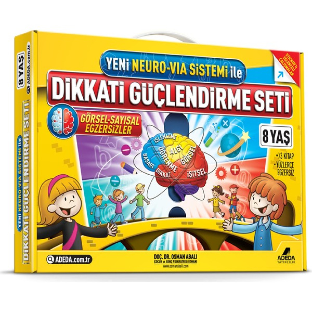 Dikkati Güçlendirme Seti 2. Sınıf - 8 yaş - Osman Abalı Zihinsel Gelişim Kitapları Fiyatı