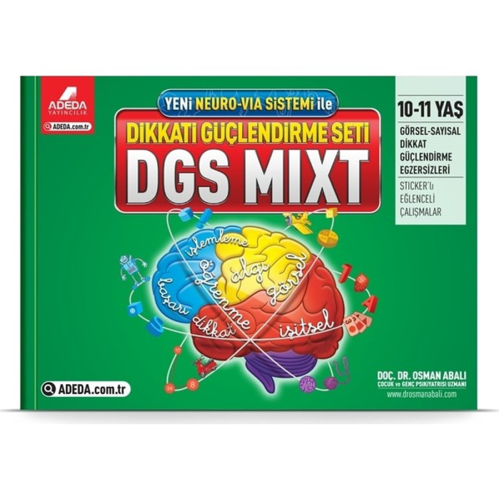 Dikkati Güçlendirme Seti Mixt 10-11 Yaş - Osman Abalı Zihinsel Gelişim Kitapları Fiyatı