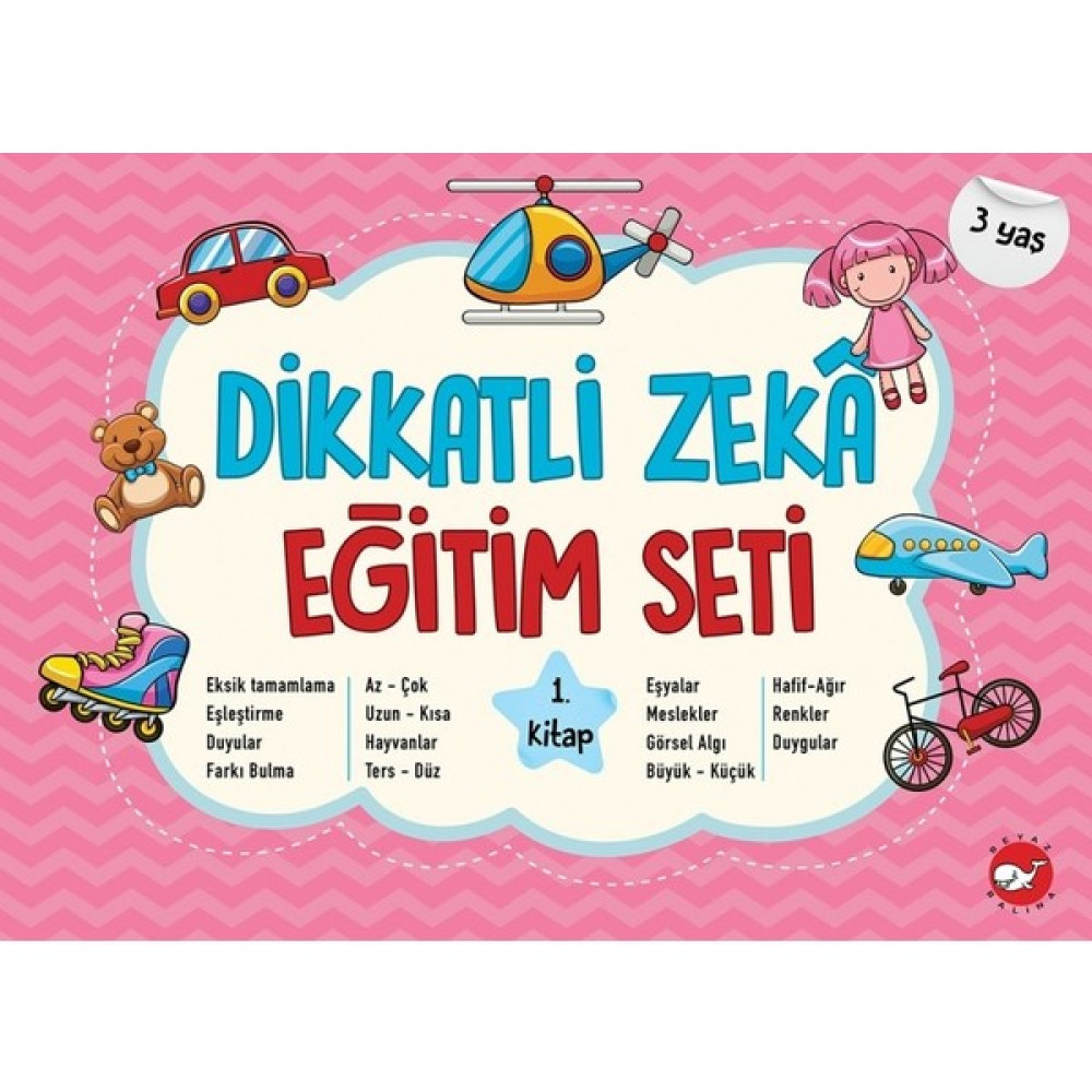 Dikkatli Zekâ Eğitim Seti 1. Kitap- 3 Yaş - Neşe Duran Zihinsel Gelişim Kitapları Fiyatı