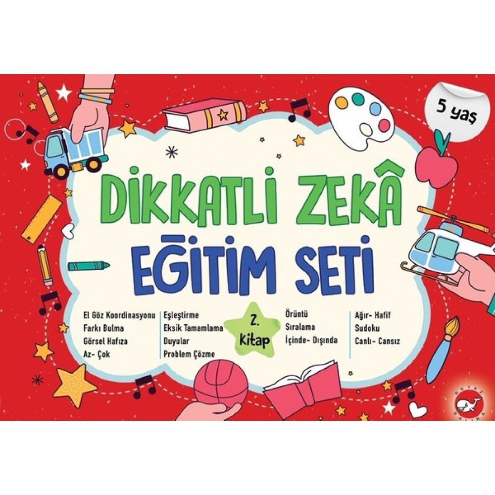 Dikkatli Zekâ Eğitim Seti 2. Kitap (5 Yaş) - Neşe Duran Zihinsel Gelişim Kitapları Fiyatı
