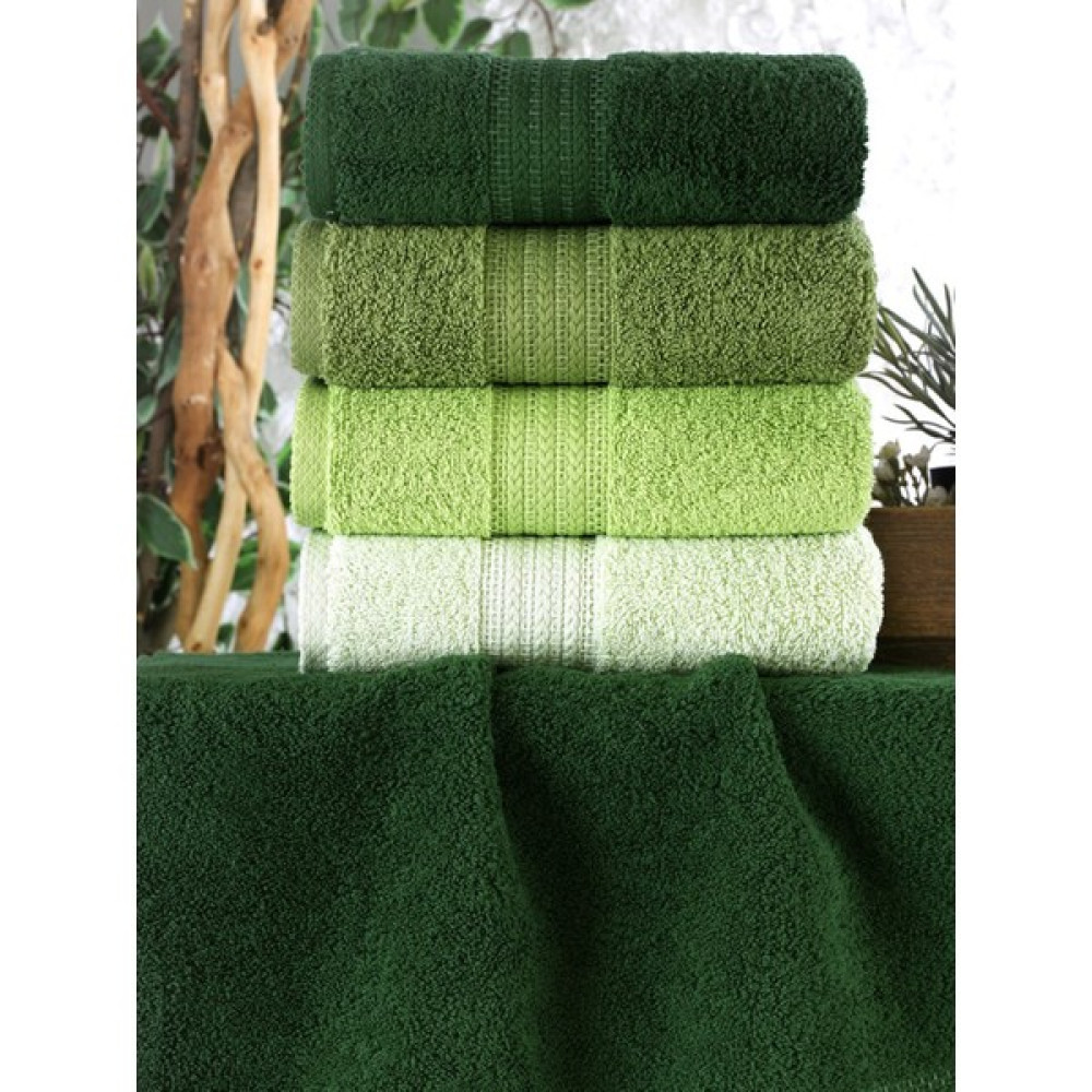 Dilbazz Home Tekstil 50 x 90 cm 4'lü Set El Havlusu - Yeşil El / Yüz Havlusu Fiyatı
