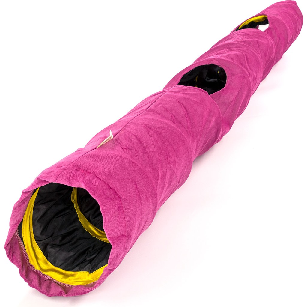 Dilekita Katlanabilir Uzun Kadife Kedi Tüneli (Pembe) - Pembe Diğer Fiyatı