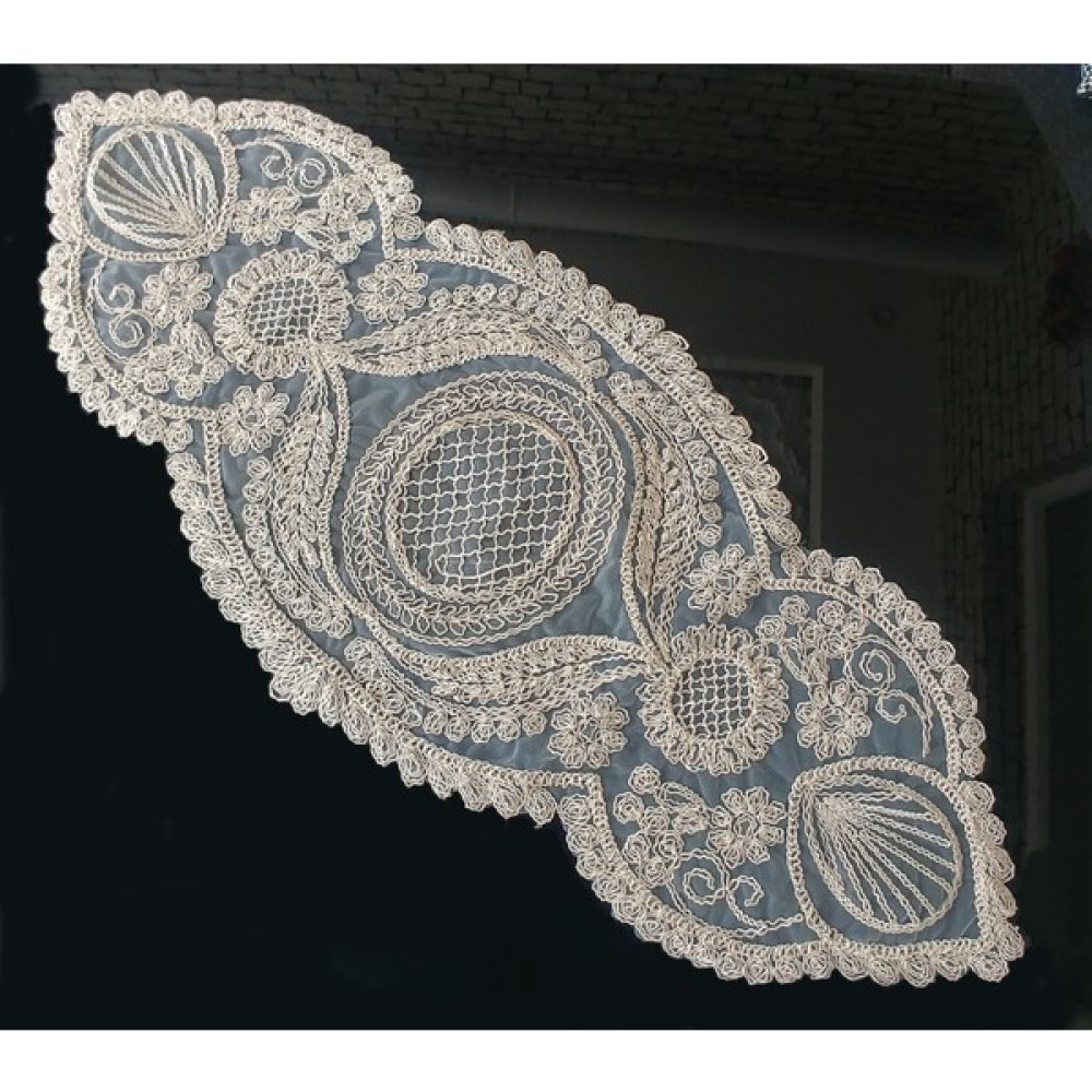 Dilex Bej Oval Runner - 40 x 100 cm Masa Örtüsü Fiyatı