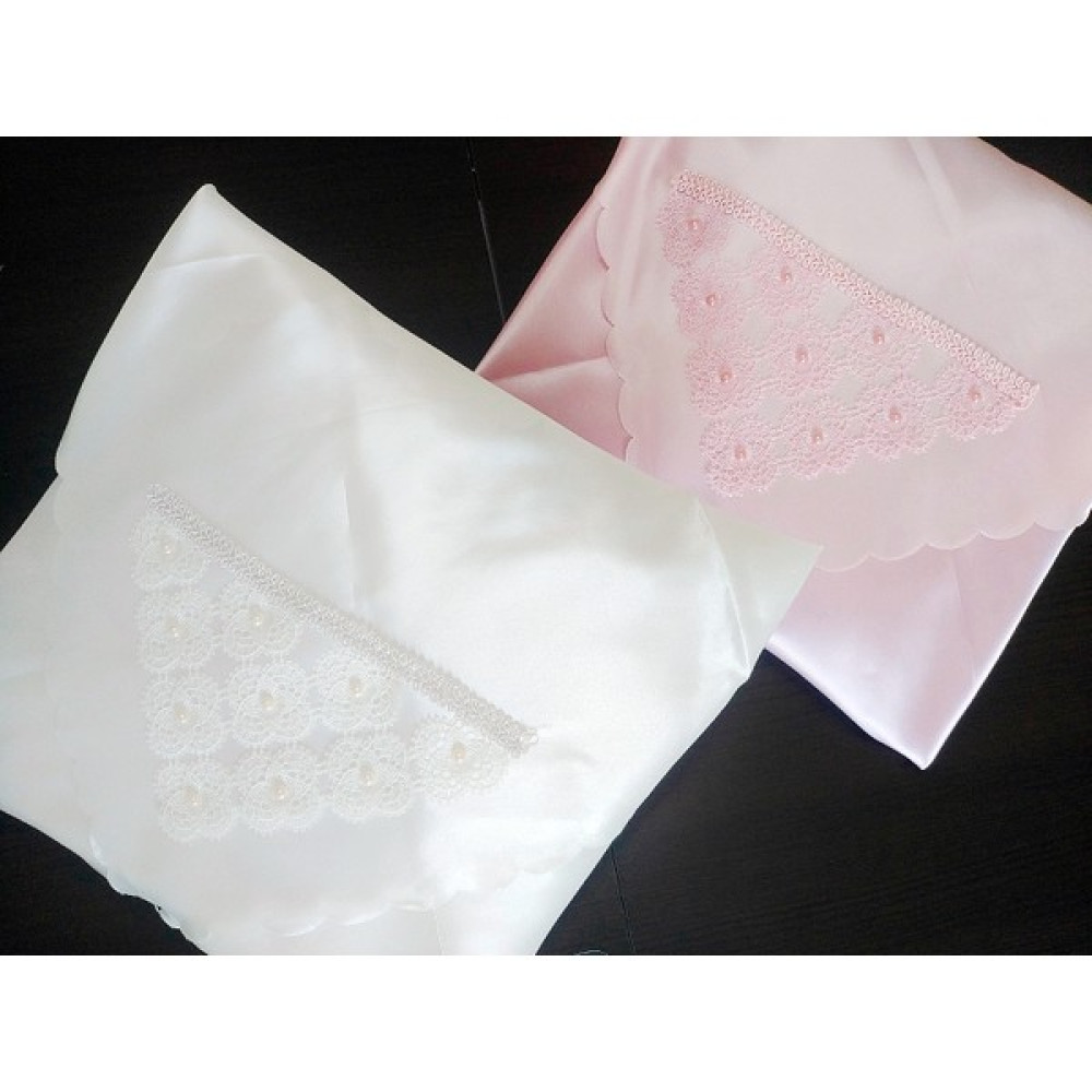 Dilex Bohça Çeyizlik Bohça Gelin Bohçası Damat Bohçası Saten Beyaz Pembe Pudra 2 'li Set - Pembe - Beyaz Yatak Odası Tekstili & Çeyiz Seti Fiyatı