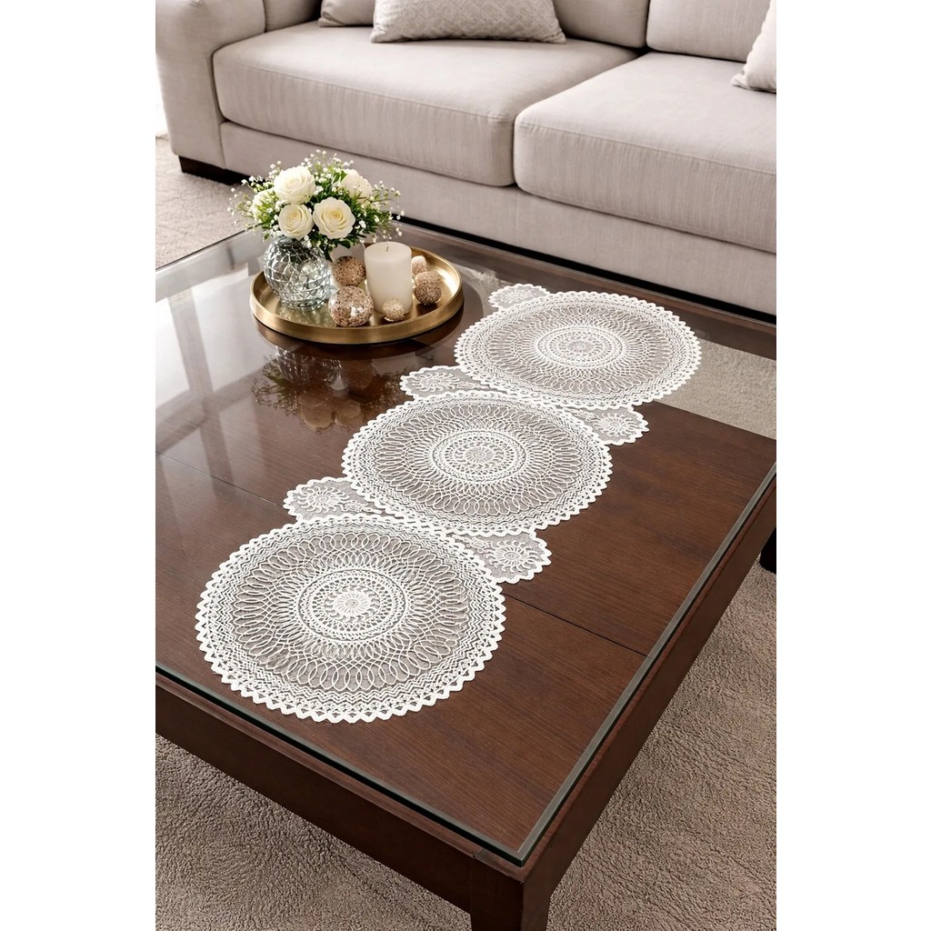 Dilex DİLEX Nakışlı Runner Masa Örtüsü Beyaz 37x115 cm Dantel Detaylı Şık Masa Runner Günlük ve Çeyizlik - 37 x 115 cm SSD / Solid State Drive Fiyatı