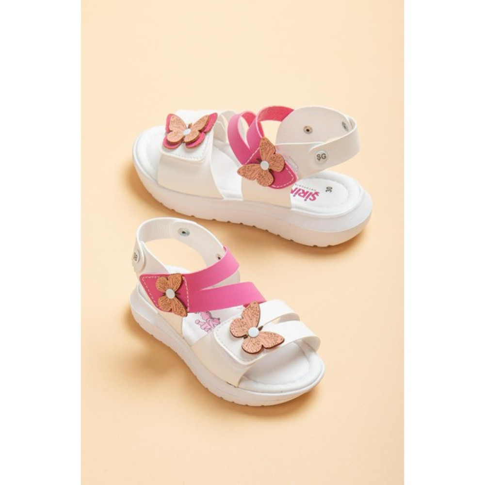 Dilimler Ayakkabı Şirinbebe Şiringenç Kelebek Model Fuşya Kız Bebek Çocuk Sandalet Kız Çocuk Terlik & Sandaleti Fiyatı