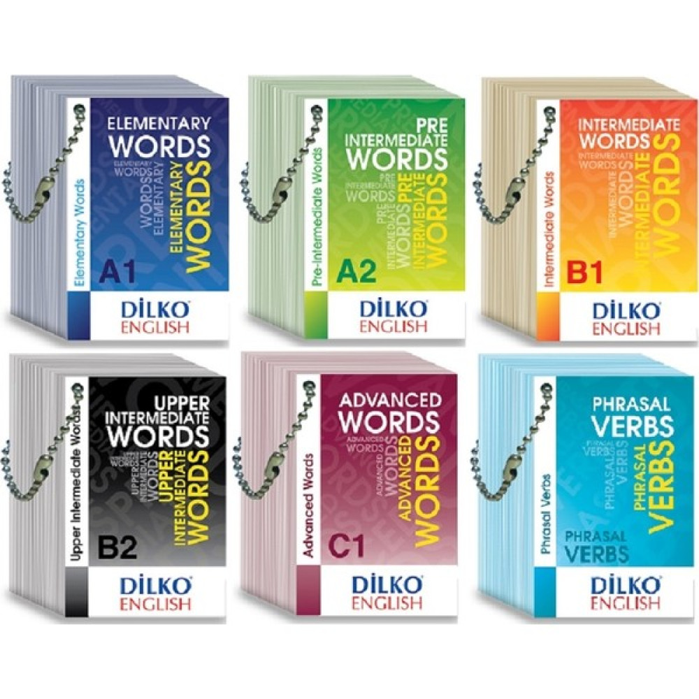 Dilko Yayıncılık Kelime Kartları A1-A2-B1-B2-C1-Phrasal Verbs Yabancı Dil Kartları Fiyatı