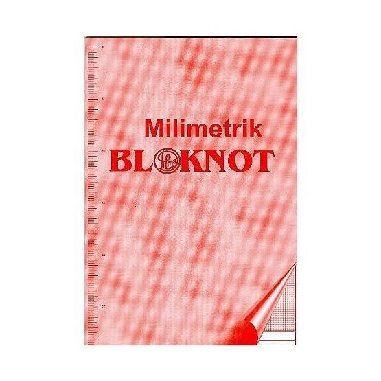 Dilman A3 Milimetrik Kırmızı Bloknot