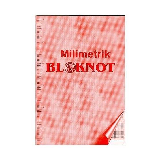 Dilman A3 Milimetrik Kırmızı Bloknot
