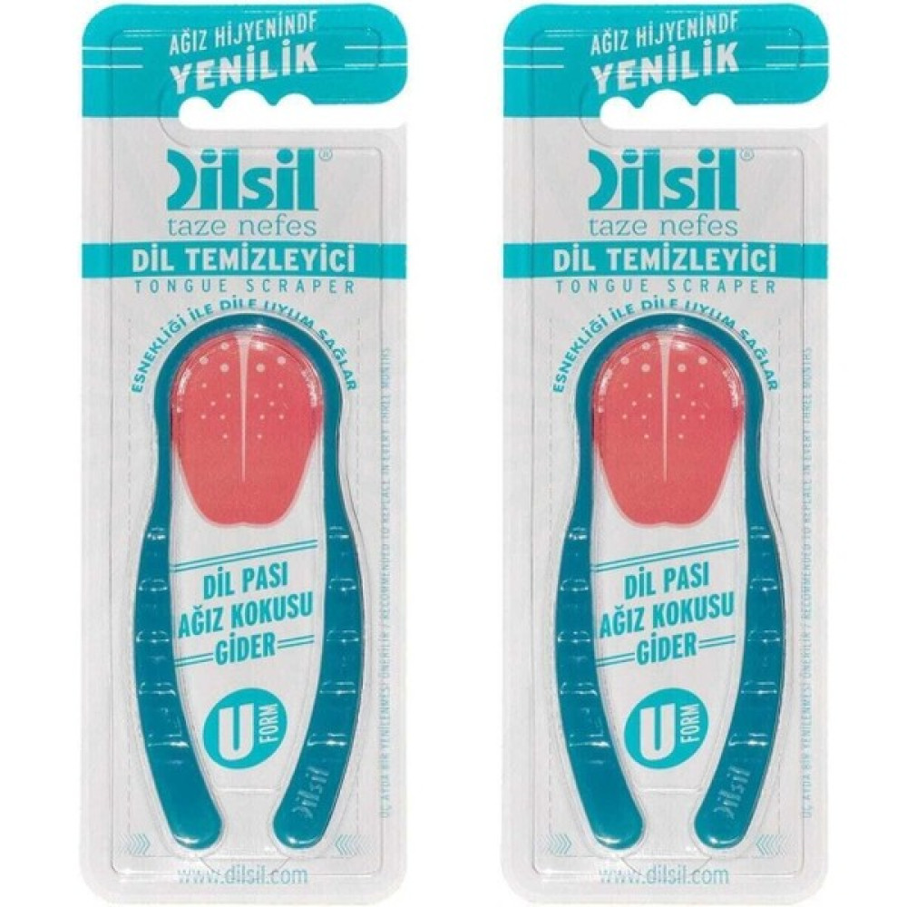 Dilsil Dil Temizleyici (Ağız Kokusu Giderici) - 2'li Set - (SportVintage)Black Diş Fırçaları Fiyatı