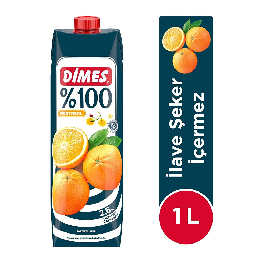 Dimes 100% Portakal Suyu 1 lt Limonata ve Meyve suyu Fiyatı