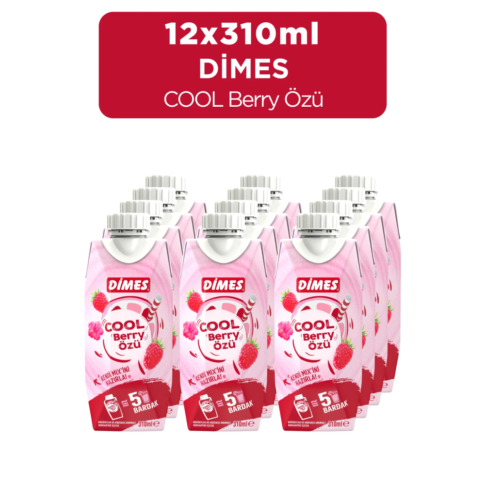 Dimes Cool Berry Özü 310 ML 12'Li Paket İçecek Fiyatı
