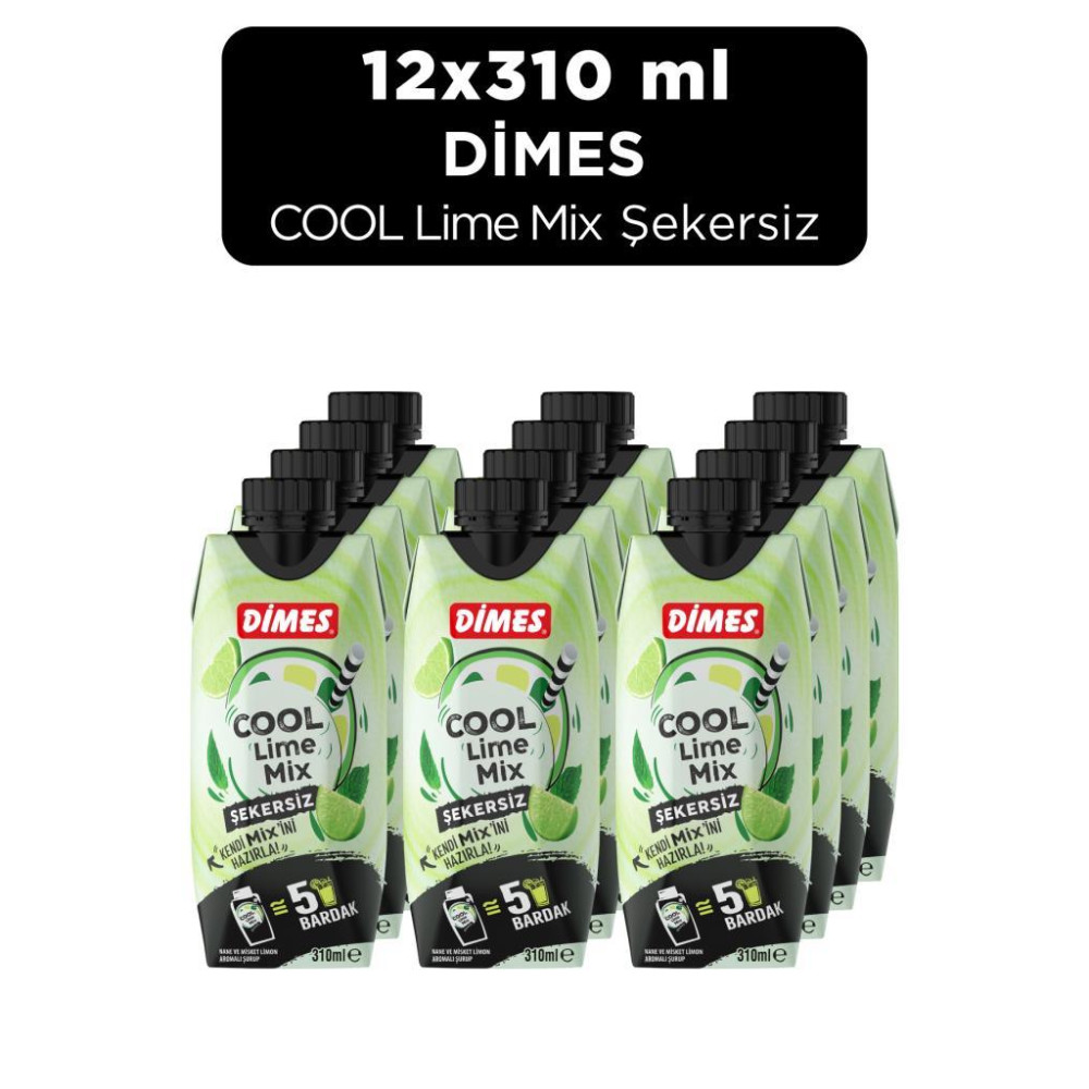 Dimes Cool Lime Şekersiz Mix 310ML Diğer Fiyatı