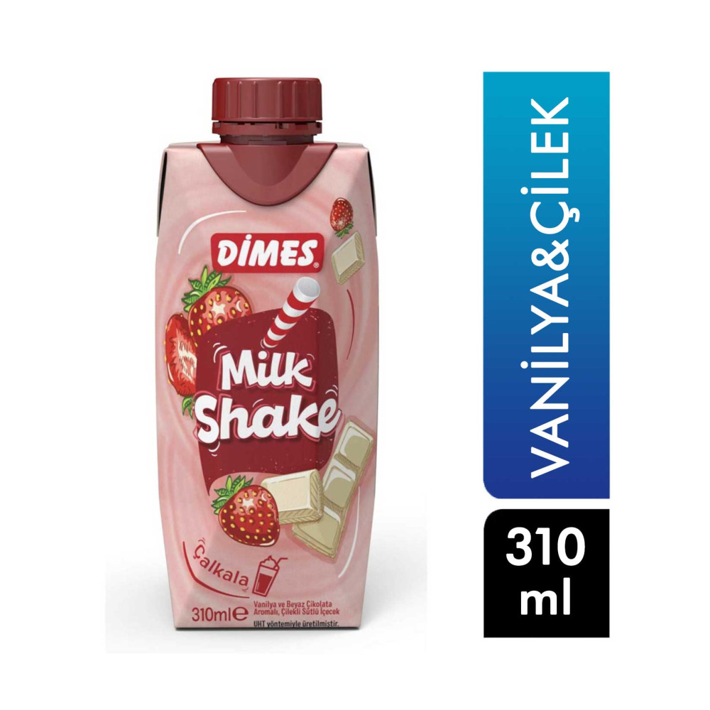 Dimes Milkshake 310 ml Çilek ve Vanilyalı İçecek Fiyatı