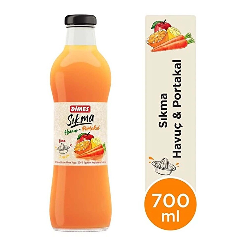 Dimes Sıkma Havuç Portakal 700 ml Limonata ve Meyve suyu Fiyatı
