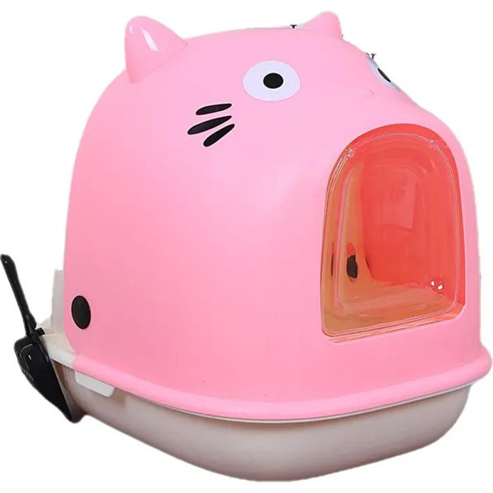 Dimute Shop Büyük Katlanabilir Sıçramaya Dayanıklı Kedi Kumu (Yurt Dışından) - 55 x 45 x 42 cm - Pembe Evcil Hayvan Ürünleri Fiyatı