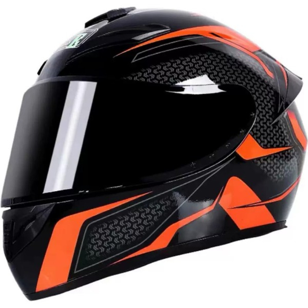 Dimute Shop Tam Kapsamlı Yetişkin Unisex Motosiklet Kaskı (Yurt Dışından) - XL - Turuncu Motorsiklet Kaskları Fiyatı