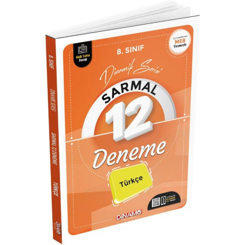 Dinamo Yayınları 2022 8. Sınıf Türkçe Sarmal 12 Deneme Ders Sınav Kitapları Fiyatı