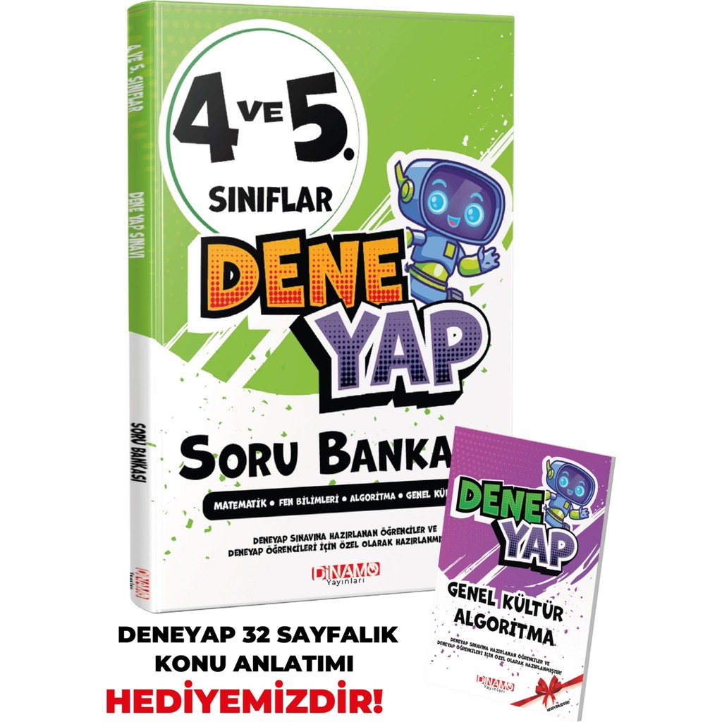 Dinamo Yayınları Deneyap Soru Bankası 4 ve 5. Sınıflar İçin LGS Uygun Setli Kitap 2025 - 2026 Basım SSD / Solid State Drive Fiyatı
