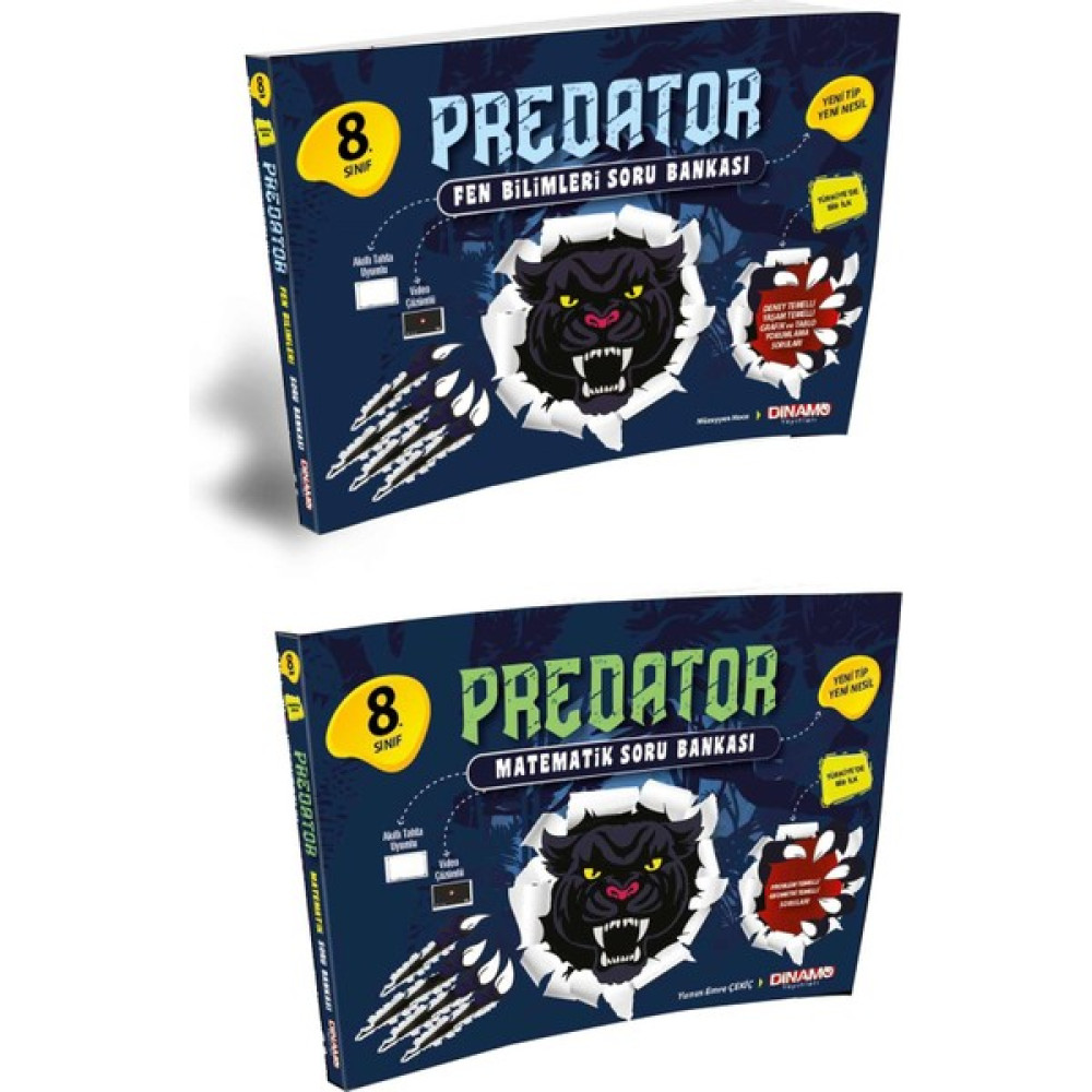 Dinamo Yayınları Dinamo Yayınlaır 2022 8. Sınıf Predator Matematik Fen Bilimleri Soru Bankası Ders Sınav Kitapları Fiyatı