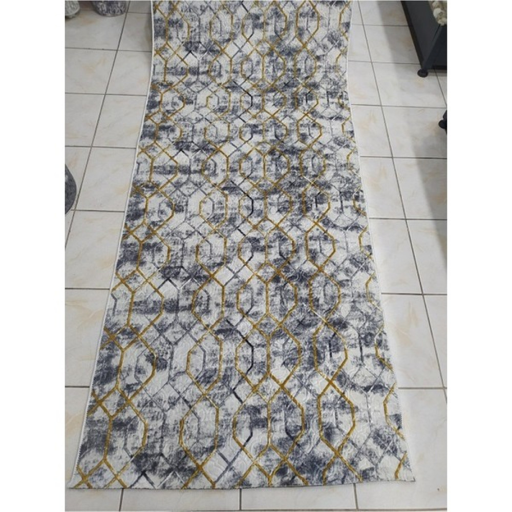 Dinarsu Halı Dinarsu Kaymaz Halı Saros Gri Kaymaz Taban Yolluk - 80 x 150 cm Yolluk Fiyatı