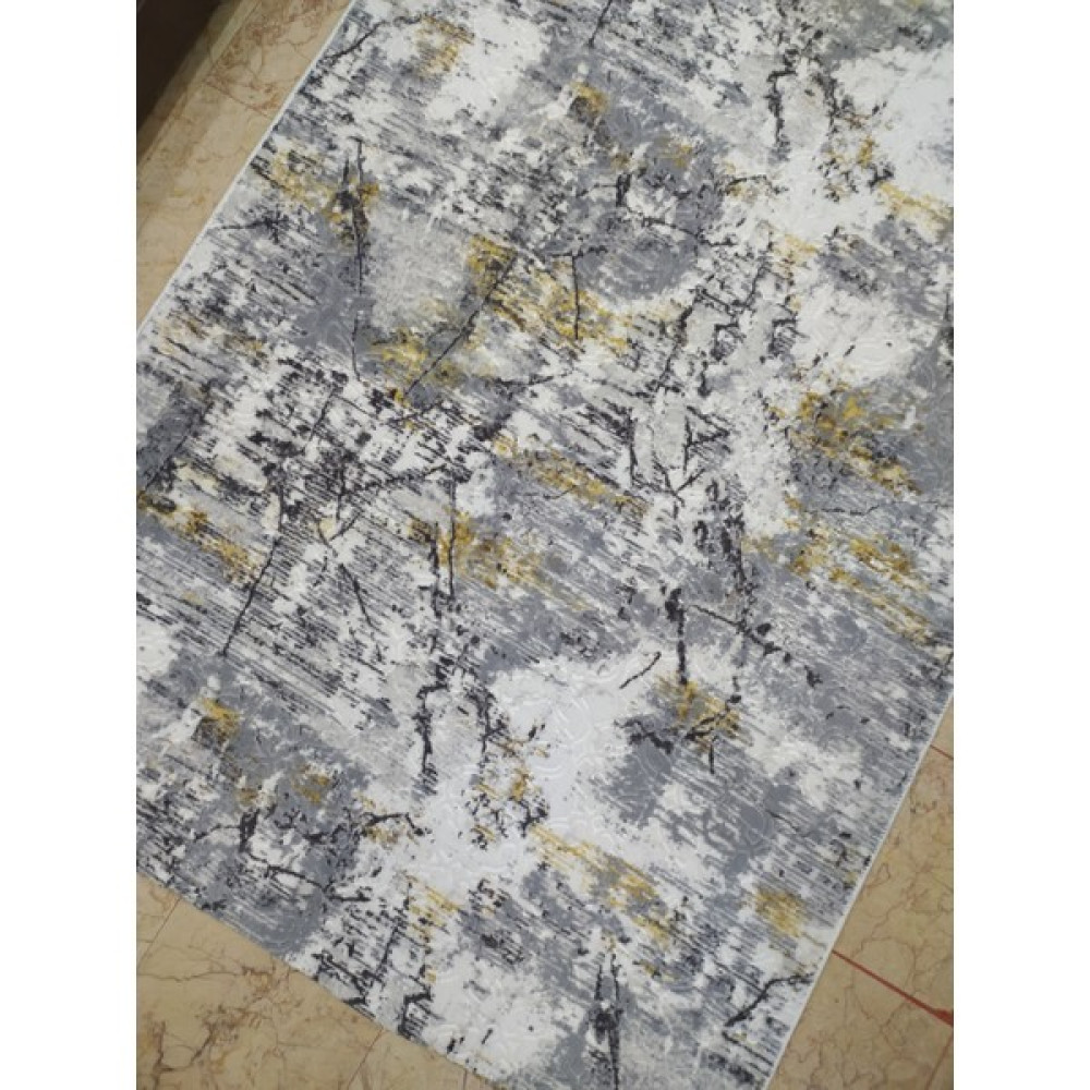 Dinarsu Halı Doruk Desen Gold Renk Kesme Kaymaz Taban Halı Yolluk - 80 x 50 cm Yolluk Fiyatı