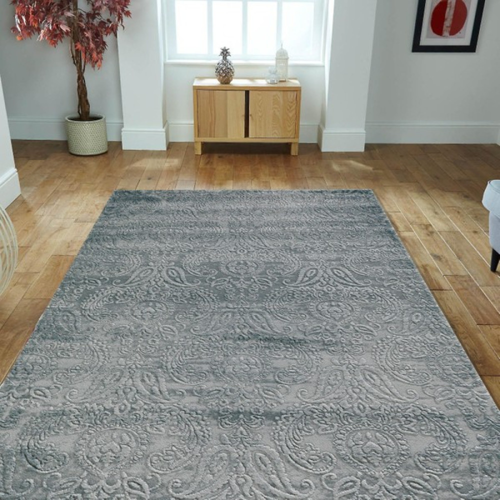 Dinarsu Halı Oval Nisan KOLEKSIYONU15151-030 - 80 x 150 cm - Bebe Mavisi Salon Halısı Fiyatı