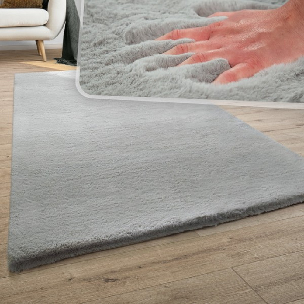 Dinarsu Loft Peluş Halı Antrasit - 80 x 150 cm - Açık Gri Salon Halısı Fiyatı