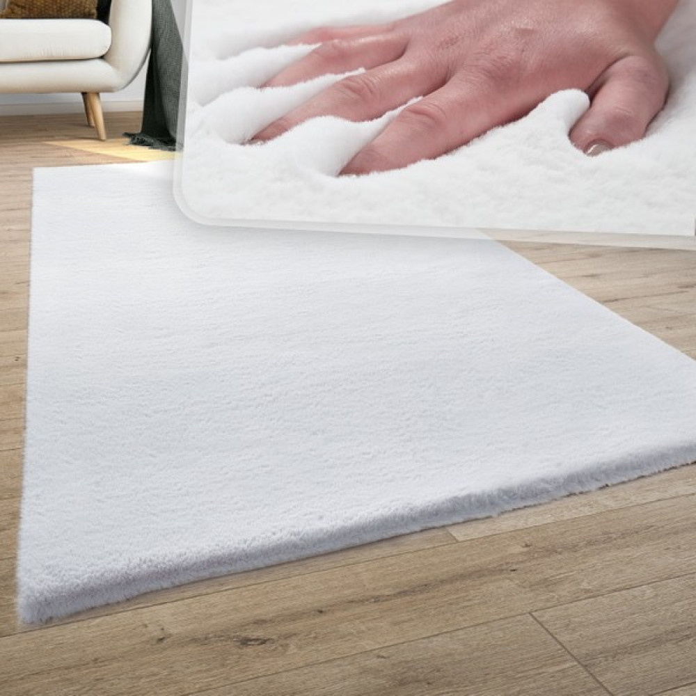 Dinarsu Loft Peluş Halı Antrasit - Beyaz - 120 x 180 cm Salon Halısı Fiyatı