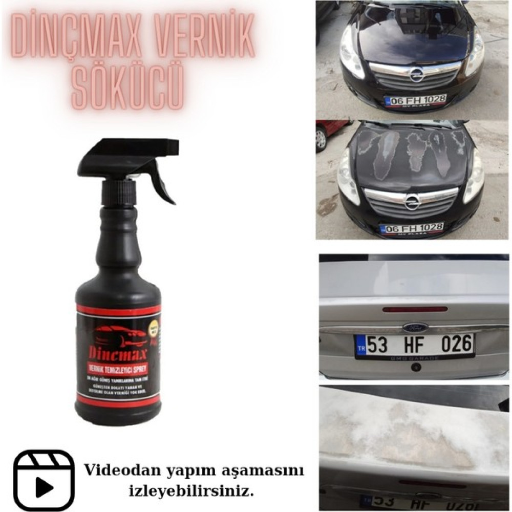 Dincmax Araç Vernik Sökücü ve Vernik Temizleyici 500 ml Oto Genel Temizlik Fiyatı