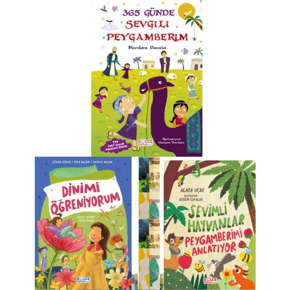 Dinimi Öğreniyorum / Sevimli Hayvanlar Peygamberimi Anlatıyor / 365 Günde Sevgili Peygamberim (3 Kitap) - Tür Diğer Fiyatı