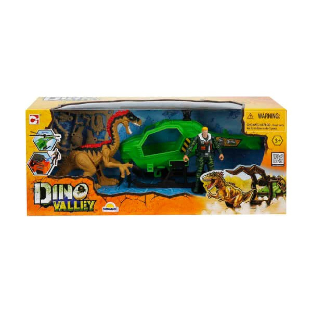 Dino Valley Dinozor Saldırısı Oyun Seti Yeşil Helikopter Oto Boyaları Fiyatı
