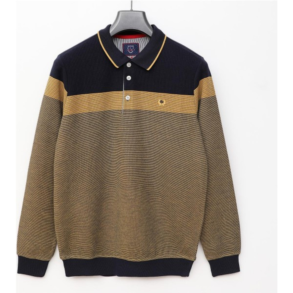 Dio Rise Erkek Uzun Kol Polo Yaka Sweat - CZT-103 - Lacivert - Safran Erkek T-shirt Fiyatı