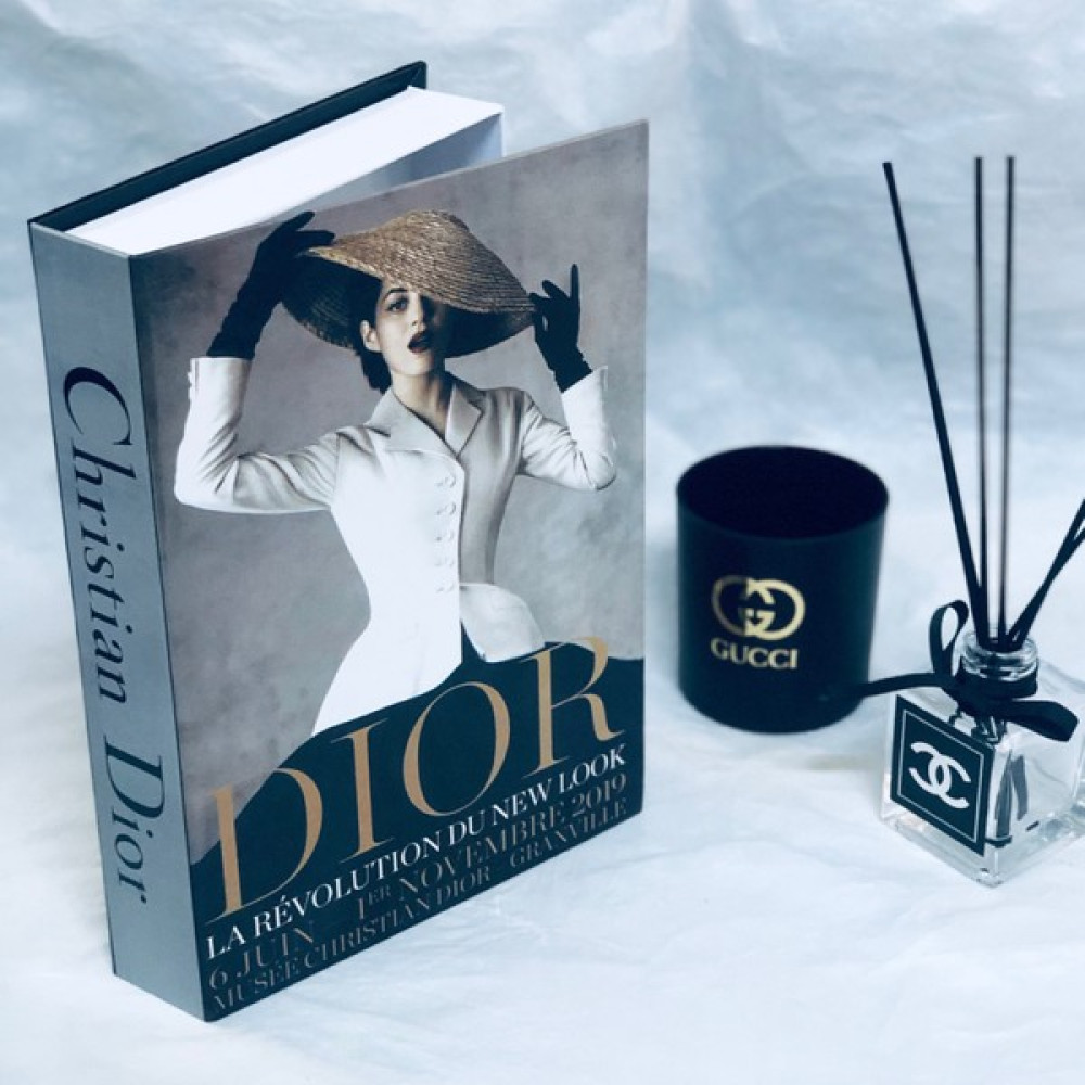 Dior Şapka Figürlü Dekoratif Kitap Kutusu - Kahverengi Eşya Saklama Kutusu Fiyatı