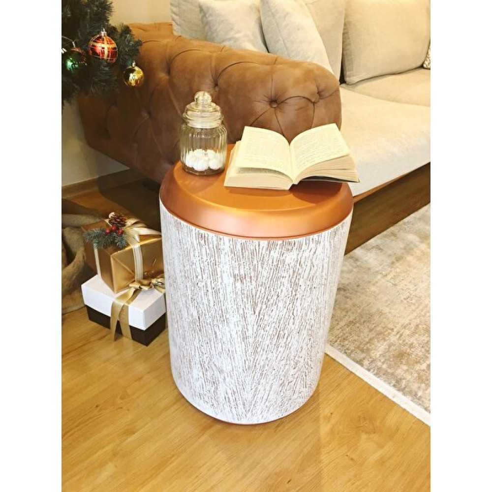 Dipole Furniture Lal Doğal Ahşap Meşe Kaplama Yan Sehpa Yan Sehpa Fiyatı