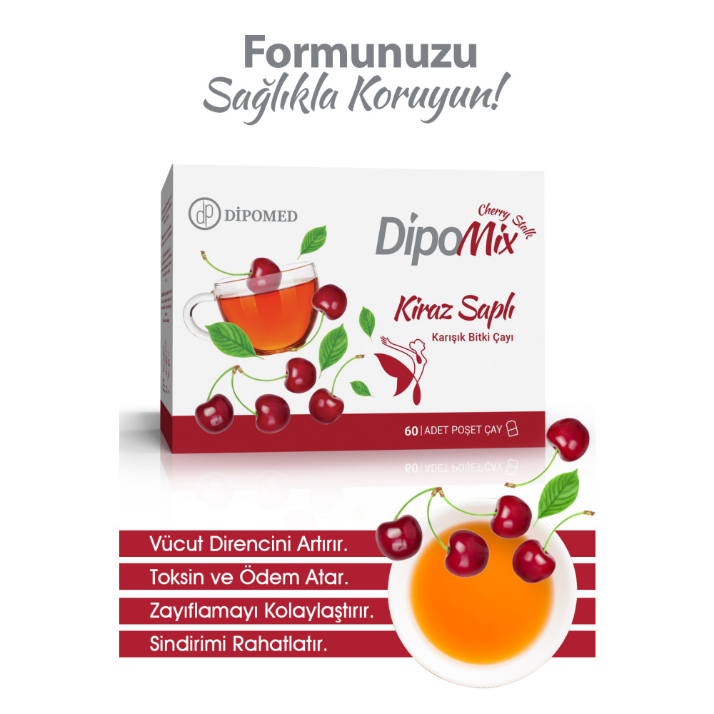 Dipomix Kiraz Saplı Karışık Bitki Çayi 60 Poşet Çay Fiyatı