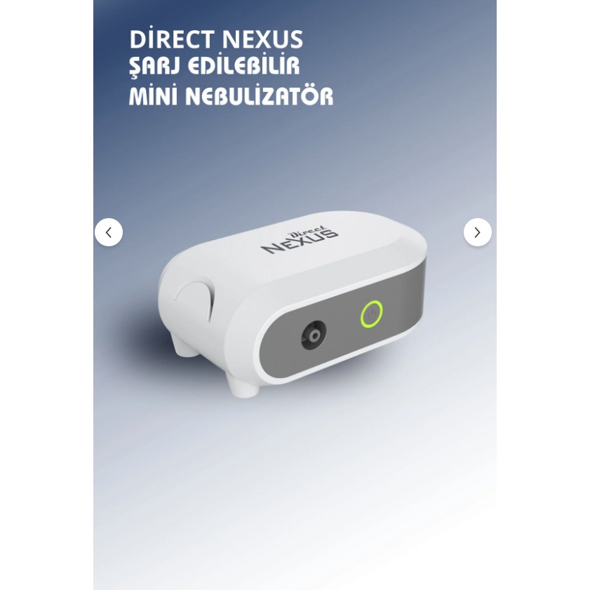Direct Nexus Şarj Edilebilir Mini Nebulizatör Hafif ve Dayanıklı Kompresörlü Tasarım Hava Kompresörü Fiyatı