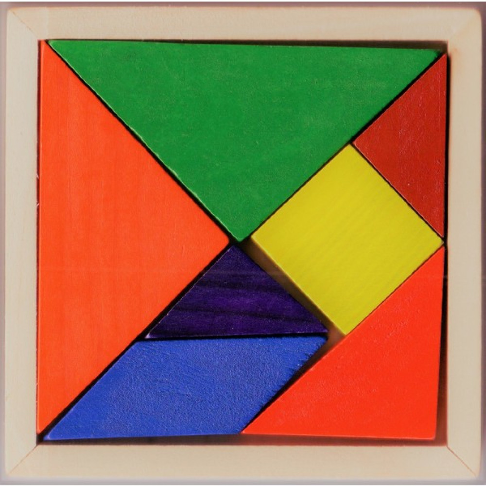 Direkstoktan Ahşap Tangram Zeka Oyunu 7'li - 9x9 cm Bebek Oyuncakları Fiyatı