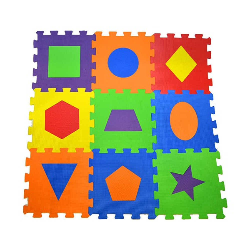 Direkstoktan Eva Puzzle Oyun Karosu 9 Parça Yer Halısı 33 cm x 33 cm Geometrik Şekiller Oyuncak Fiyatı
