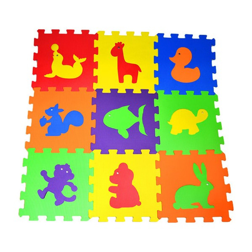 Direkstoktan Eva Puzzle Oyun Karosu 9 Parça Yer Halısı 33 cm x 33 cm Hayvanlar Temalı Oyuncak Fiyatı