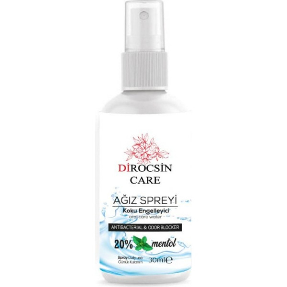 Dirocsin Care Koku Engelleyici Ağız Spreyi Günlük Kullanım %20 Mentol 30ML Ağız Gargara ve Spreyi Fiyatı