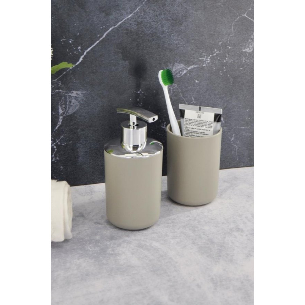 Diş Fırçalık Ve Sıvı Sabunluk 2Li Set Bej Banyo Dolabı / Mobilyası Fiyatı