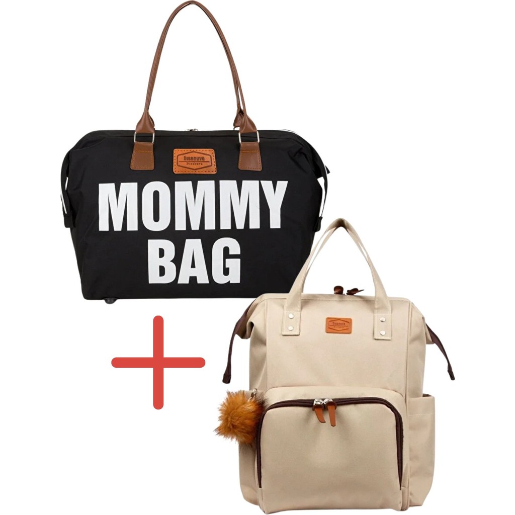 Disanuva Mommy Bag Anne Çantası + Anne Bebek Bakım Sırt Çantası Seti - Çok Renkli Diğer Fiyatı