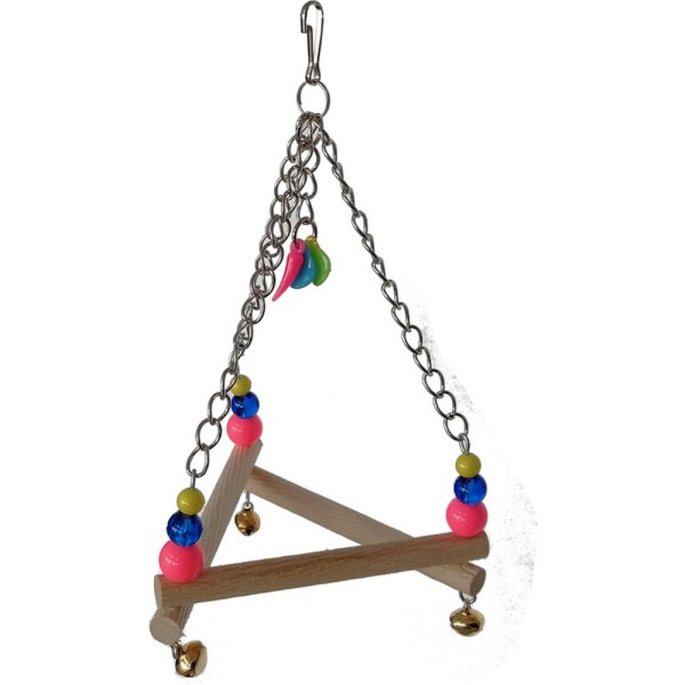 Discount Planet Üçgen Kuş Salıncağı, Çanlı Renkli 10* 18 cm Oto Boyaları Fiyatı