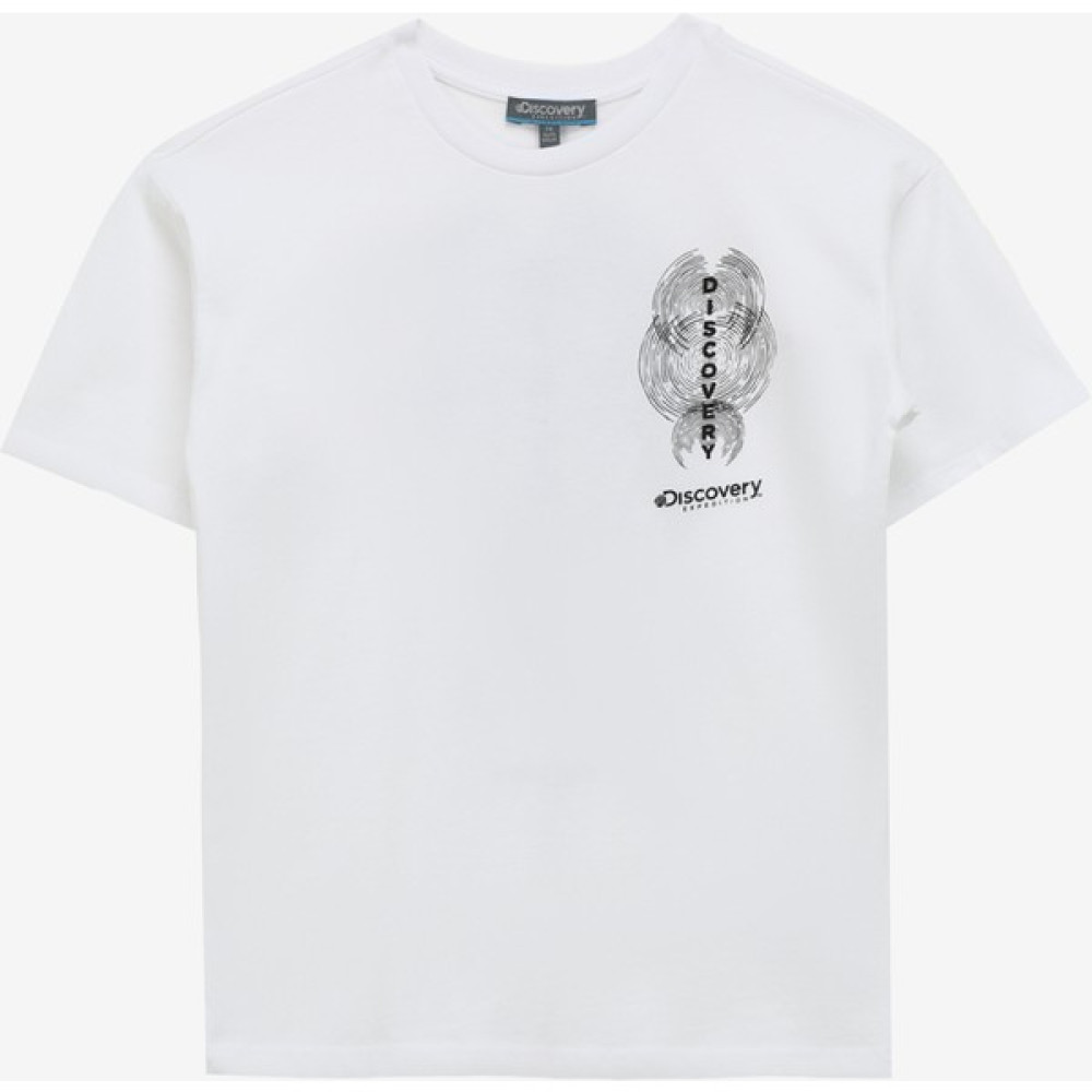 Discovery Expedition Baskılı Beyaz Erkek T-Shirt D4SB-TST3033 Erkek T-shirt Fiyatı