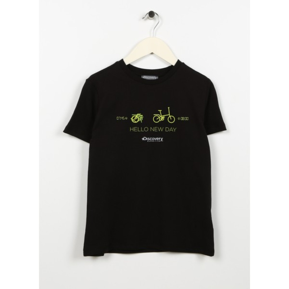 Discovery Expedition Baskılı Siyah Erkek Çocuk T-Shirt TIME BOY T-Shirt & Sweatshirt (Outdoor) Fiyatı